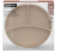 Suavinex Selection Assiette à Compartiments Silicone Beige 1 ut