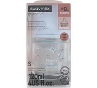 Suavinex Selection Biberon Verre Poetry SX Pro Débit S 120 ml