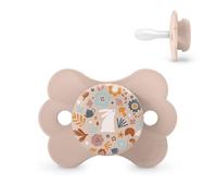Suavinex, Sucette Bébé 6/18 Mois, Sucette avec Tétine Symétrique SX Pro en Silicone, Tétine Réversible, Plate et Flexible, Respecte le Développement Buccodentaire, Wonderland Rose