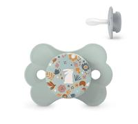 Suavinex, Sucette Bébé 6/18 Mois, Sucette avec Tétine Symétrique SX Pro en Silicone, Tétine Réversible, Plate et Flexible, Respecte le Développement Buccodentaire, Wonderland Vert