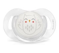 Suavinex, Sucette 0-6 Mois. Tétine Symétrique SX Pro en Silicone. Tétine plus Plate et Flexible, Réversible. Bonhomia, Beige