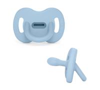 Suavinex - Sucette Reversible Sxpro 0/6m Colour Essence - Bleu poudré