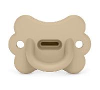 Suavinex – Sucette tout silicone SX Pro, symétrique réversible 0-6 mois – Butterfly Irish Cream