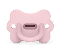 Suavinex – Sucette tout silicone SX Pro – Symétrique, 0–6 mois – Butterfly Rosewater