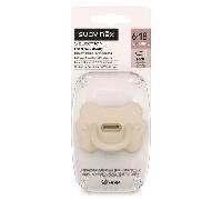 Suavinex - Sucette tout silicone SX Pro - Tétine symétrique 6-18m - Butterfly Irish Cream