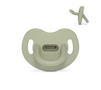 Suavinex, Sucette Tout Silicone, Bébés 0/6 Mois et Noveau-nés, avec Tétine Anatomique SX Pro, Ultra-Souple et Flexible, Idéale Dormir, Respecte le Développement Buccodentaire, Colour Essence, Vert