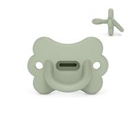 Suavinex, Sucette Tout Silicone, pour Bébé 6/18 Mois, avec Tétine Symétrique SX Pro, Réversible, Super Douce et Souple, Idéal Dormir, Respecte le Développement Buccodentaire, Butterfly, Lake Green