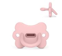 Suavinex, Sucette Tout Silicone, pour Bébés 6/18 Mois, Rose Soft