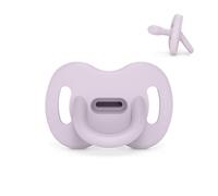 Suavinex, Sucette Tout Silicone pour Nouveau-nés, pour Bébé 0/6 Mois et Naissance, avec Tétine Symétrique SX Pro, Réversible, Super Douce et Souple, Idéal pour Dormir, Lavender