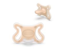 Suavinex, Sucette Zero Zero avec Tétine Symétrique SX Pro, Taille 6/18 Mois, Convient aux Bébés Allaités, Hypoallergénique, Skin Friendly Silicone, Fair