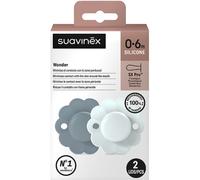 Suavinex Sucettes Réversibles Wonder 0/6 Wonder Cork 2 Pièces