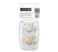 Suavinex Sucettes Symétriques SXPRO 0 à 6 mois Birdies beige x2