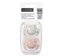 Suavinex Sucettes symétriques SXPRO 0 à 6 mois Birdies Rose Lot de 2