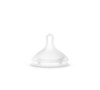 Suavinex, SX Pro Physiological Silicone Suction Cups Slow Flow for Newborns Juice or Water Teats +0 Months with Anti-Colic System (Pack of 2)