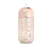 Suavinex, Tasse Apprentissage Bébé, Gourde Paille Enfant, Gobelet Bébé avec Paille en Silicone Flexible, Résiste à la Morsure, Anti-goutte, Apte Lave-vaisselle, +18 Mois, 340 ml, Wild&Free Rose