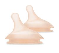 Suavinex Tétines pour biberon Zero Zero - Anti-colique, débit lent (S), silicone +0 mois - Lot de 2
