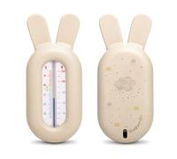 Suavinex, Thermomètre de Bain pour Bébé, Thermomètre Sans Mercure, Flottant, Précis avec Échelle de Couleurs, Sûr, Résistant et Facile à Utiliser, pour les Bébés de +0 mois. Motif Dreams, Beige