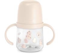 Suavinex, Biberon à Anses, Tasse Apprentissage Bébé avec Bec Souple en Silicone, Système Anti-Colique, Gourde Enfant avec Poignées, Antifuites, Passe Lave-Vaisselle, +6 Mois, 150 ml, Wild&Free Rose