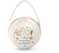 Suavinex, Boîte à Tétine Duo avec Capacité pour 2 Sucettes. Pochette pour Sucettes, Boîte à Sucette avec Anse Flexible, Étui Sucette, pour Bébés +0 Mois, Wonderland Beige