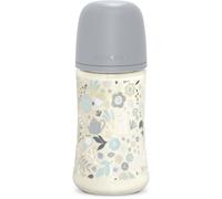 Suavinex – Biberon 270 ml – Tétine SXPro M silicone, Valve anti-colique, +3 mois – Wonderland Bleu