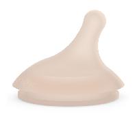Suavinex, Lot 2 Tetines pour Biberon Anti Colique Zero Zero. Débit Spécial Allaitement (A), Débit Adaptable, Spécifique Bébés Allaités s'Adapte à la Force de Succion du Bébé, Silicone, +0 M, Medium+