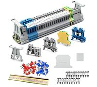 suaywo Kit de Borniers de Rail DIN UK-2.5B Ensemble de Borniers sur Rail DIN Kit de Bornier Universel Convient pour Les Pprojets D'automatisation, Les Projets de Bricolage