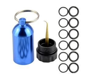 Sub-Aqua Porte-clés en alliage d'aluminium léger pour mini réservoir | Kit de joint de rechange pour équipement de plongée sous-marine miniature en alliage d'aluminium