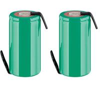 Sub-C 3000 mAh Batterie Nickel-Hydrure Métallique (NiMH), 1.2 V, PVC, Fer à Souder (Z) (Lot de 2)