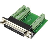 SUB-D femelle Nombre de pôles: 25 TRU COMPONENTS DSUB25F-27TB-3 1282791 90 ° raccord à vis 1 pc(s)