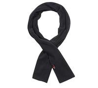 SUB ZERO Écharpe double épaisseur en micro polaire pour l'hiver isolation thermique 130 cm de long, Noir , 130cm Long