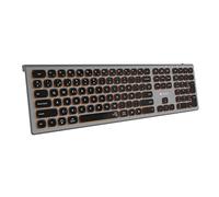 Subblim Clavier SUBKB-3MIE310 universel RF sans fil et Bluetooth QWERTY espagnol Noir/Gris
