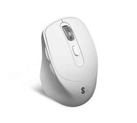 Souris sans fil Bluetooth Subblim Comfort Ergo Dual USB 2.4 GHz 2400 dpi 5 boutons droitier couleur blanche G