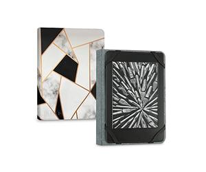 Subblim Étui universel pour livre électronique Clever Marmol noir, compatible avec les livres jusqu'à 6" pouces, avec fermeture à bande élastique, ergonomique et légère, multicolore