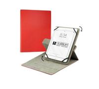 SUBBLIM Étui Universel pour Tablette exécutive de 9,6" à 11" Pouces, Rotation 360, Fermeture magnétique, Trois Angles de Vision, Haute résistance au frottement, Rouge