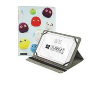 SUBBLIM Étui Universel pour Tablette Furry de 9,6" à 11" Pouces, Fermeture Bande élastique, Trois Angles de Vision, système de Fixation résistant en Silicone, imprimé