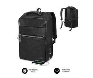 SUBBLIM MOCHILA BUSINESS V2 AP 16'' NEGRO 40,6 cm (16 ) Sac à dos Noir