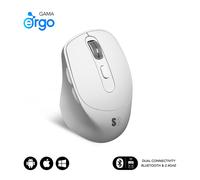 SUBBLIM RATON OPTICO DUAL COMFORT ERGO DUAL BATERIA BLANCO souris Universel Droitier Bluetooth + USB Type-A Optique 2400 DPI