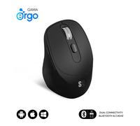 SUBBLIM RATON OPTICO DUAL COMFORT ERGO DUAL BATERIA NEGRO souris Universel Droitier Bluetooth + USB Type-A Optique 2400 DPI