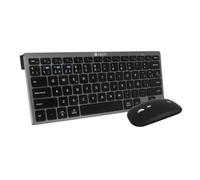 Ensemble clavier et souris sans fil OCO020 compact multi-appareils - Gris