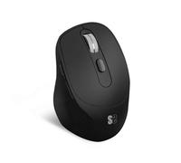 Souris sans fil Bluetooth Subblim Confort Ergo Dual USB 2.4 GHz 2400 dpi 5 boutons droitier couleur noire
