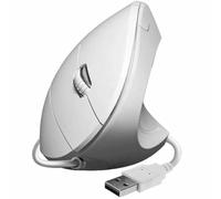 Souris verticale USB Glide Vertical Ergo 1600 dpi 5 boutons droitier couleur blanche