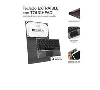 Subblim Sub-Kt2-Btp001 Clavier Pour Tablette Qwerty Espagnole Bluetooth Noir, Gris