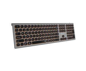 SUBBLIM SUBKB-3MIE310 clavier Universel RF sans fil + Bluetooth QWERTY Espagnole Noir, Gris
