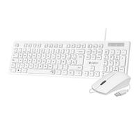 SUBBLIM SUBKBC-CSSK02 Pack clavier souris Universel USB QWERTY Espagnole Blanc
