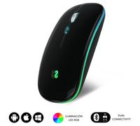 SUBBLIM SUBMO-LDFLAT1 souris Bureau Ambidextre RF Wireless + Bluetooth + USB Type-A Optique 1600 DPI