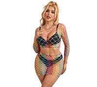 Subblime 952440 - ensemble résille arc-en-ciel - S-L