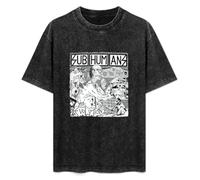 Subhumans Evolution Citizen Fish Culture Shock Punk Rock Washed Round Neck Men Women Tee Shirt Size M