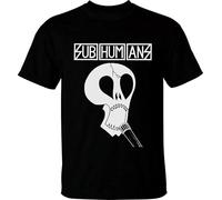 Subhumans Men T-Shirt Culture Shock Citizen Fish Anarcho Punk Rock Manches Courtes(XX-Large)