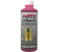 Subito Attractif Guêpes, Frelons et Mouches - Liquide pour piège Guêpes/Protection Naturelle et Efficace - Concentré à diluer, peut être utilisé dans tous types de pièges. Fabriqué en France - 500ML