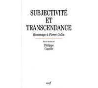 Subjectivite et transcendance - Philippe Capelle-Dumont - Cerf - broché - Livre